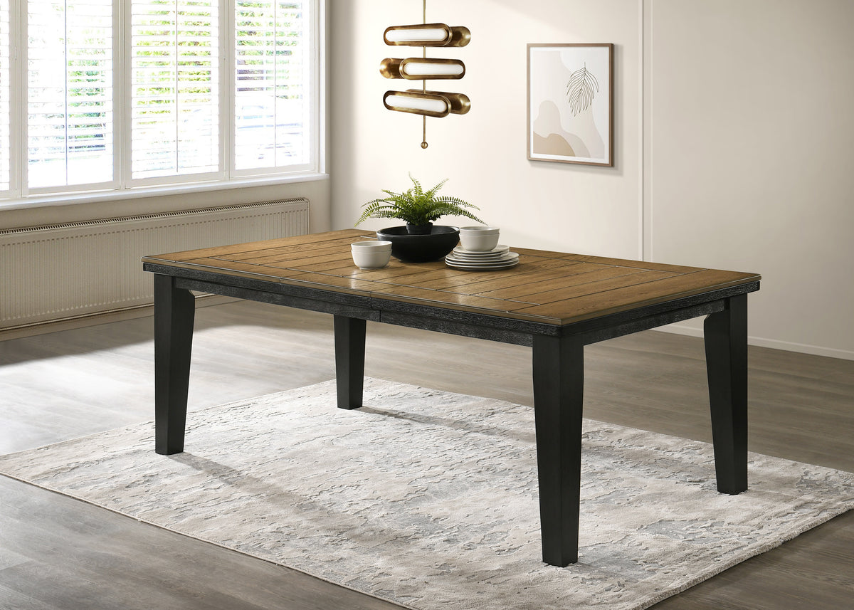 Bardstown Dining Table Wt Charcoal - Jack’s Furniture and More (Laredo, TX)