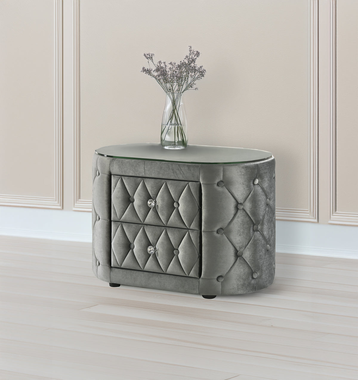 Voltare Nightstand Grey - Jack’s Furniture and More (Laredo, TX)