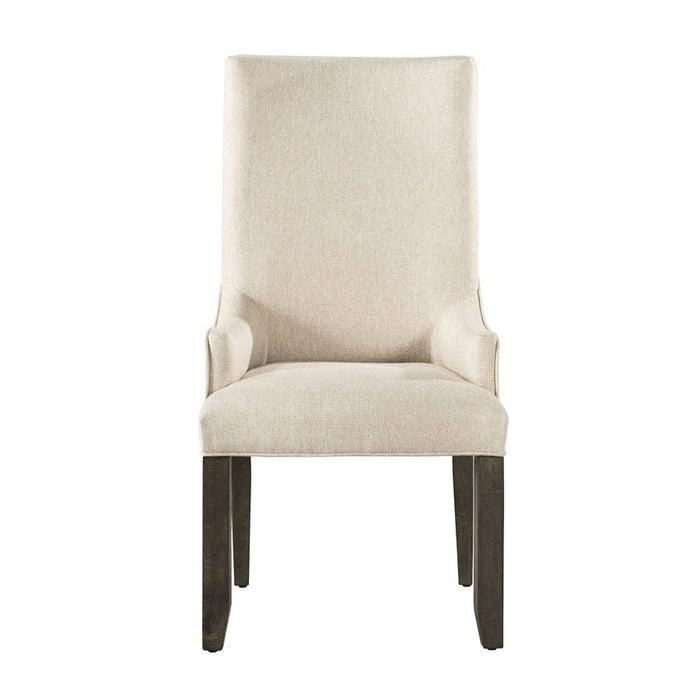Stone Upholstered Side Chair (Set of 2) in Cream/Dark Ash - Jack’s Furniture and More (Laredo, TX)