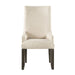 Stone Upholstered Side Chair (Set of 2) in Cream/Dark Ash - Jack’s Furniture and More (Laredo, TX)