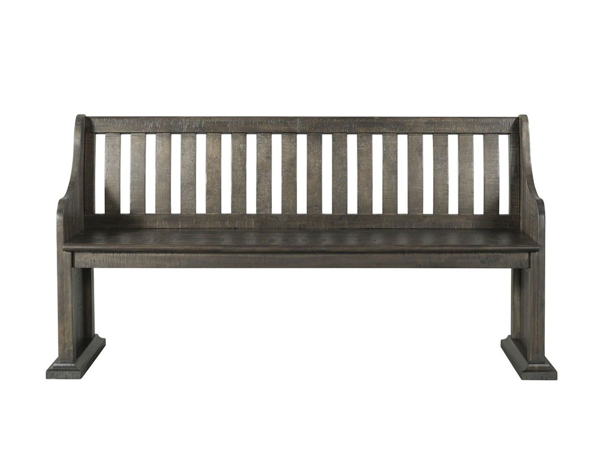 Stone Dining Bench in Dark Ash - Jack’s Furniture and More (Laredo, TX)
