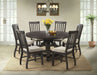 Stone Round Dining Table in Dark Ash - Jack’s Furniture and More (Laredo, TX)