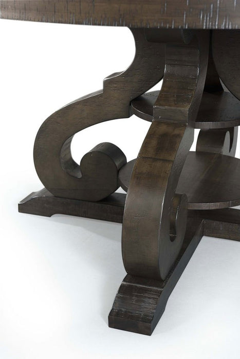 Stone Round Dining Table in Dark Ash - Jack’s Furniture and More (Laredo, TX)