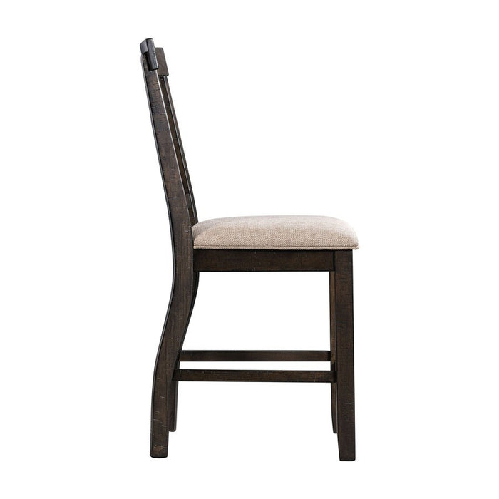 Stone Counter Height Chair (Set of 2) in Cream/Dark Ash - Jack’s Furniture and More (Laredo, TX)