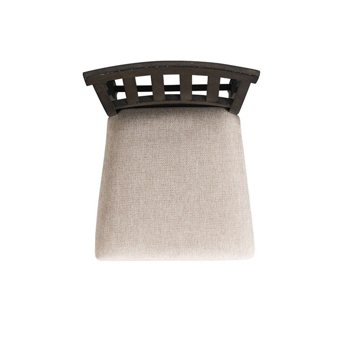 Stone Counter Height Chair (Set of 2) in Cream/Dark Ash - Jack’s Furniture and More (Laredo, TX)