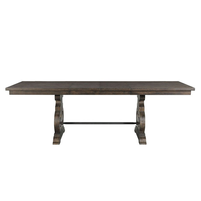 Stone Counter Height Dining Table in Dark AshC - Jack’s Furniture and More (Laredo, TX)