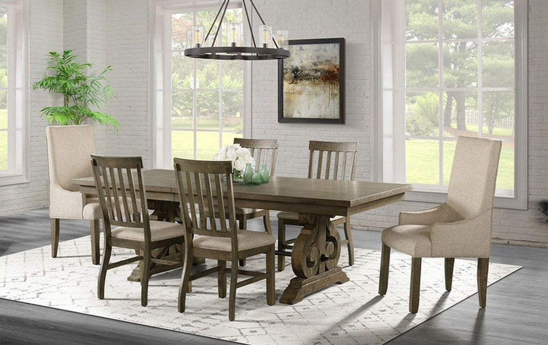 Stone Ladder Back Side Chair (Set of 2) in Grey - Jack’s Furniture and More (Laredo, TX)