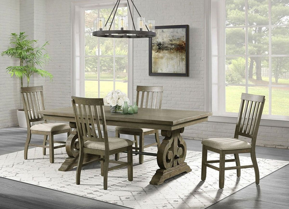 Stone Ladder Back Side Chair (Set of 2) in Grey - Jack’s Furniture and More (Laredo, TX)