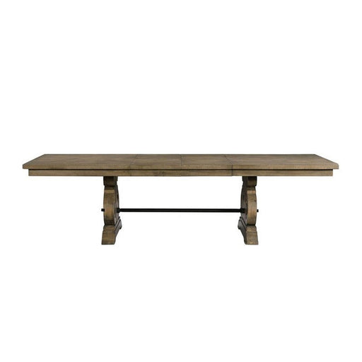 Elements International Stone Dining Table in Grey image