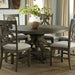 Elements International Stone Round Dining Table in Grey image