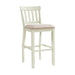 Stone 30 Inch Bar Slat Back Stool (Set of 2) in White - Jack’s Furniture and More (Laredo, TX)