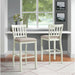 Stone 30 Inch Bar Slat Back Stool (Set of 2) in White - Jack’s Furniture and More (Laredo, TX)