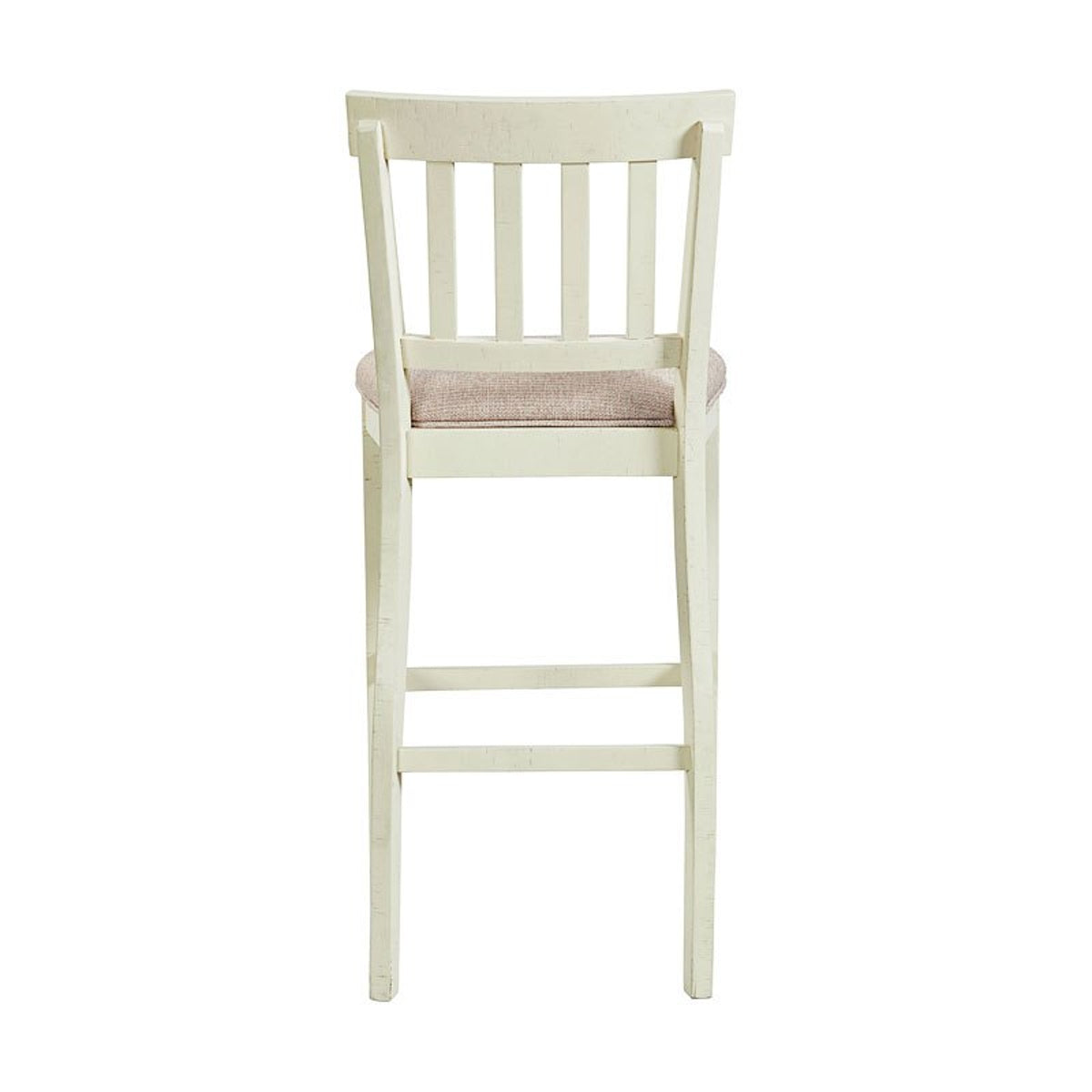 Stone 30 Inch Bar Slat Back Stool (Set of 2) in White - Jack’s Furniture and More (Laredo, TX)