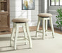 Stone 24 Inch Counter Height Stool (Set of 2) in White - Jack’s Furniture and More (Laredo, TX)