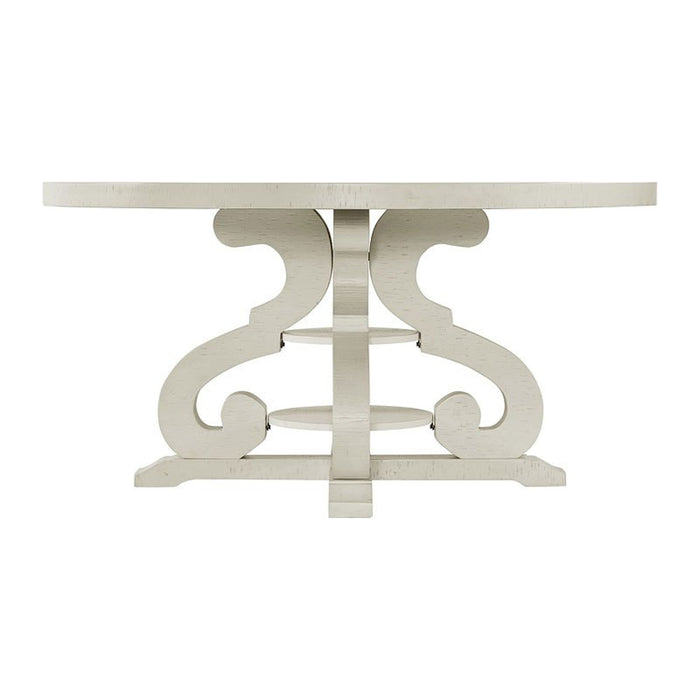 Stone Round Dining Table in White - Jack’s Furniture and More (Laredo, TX)