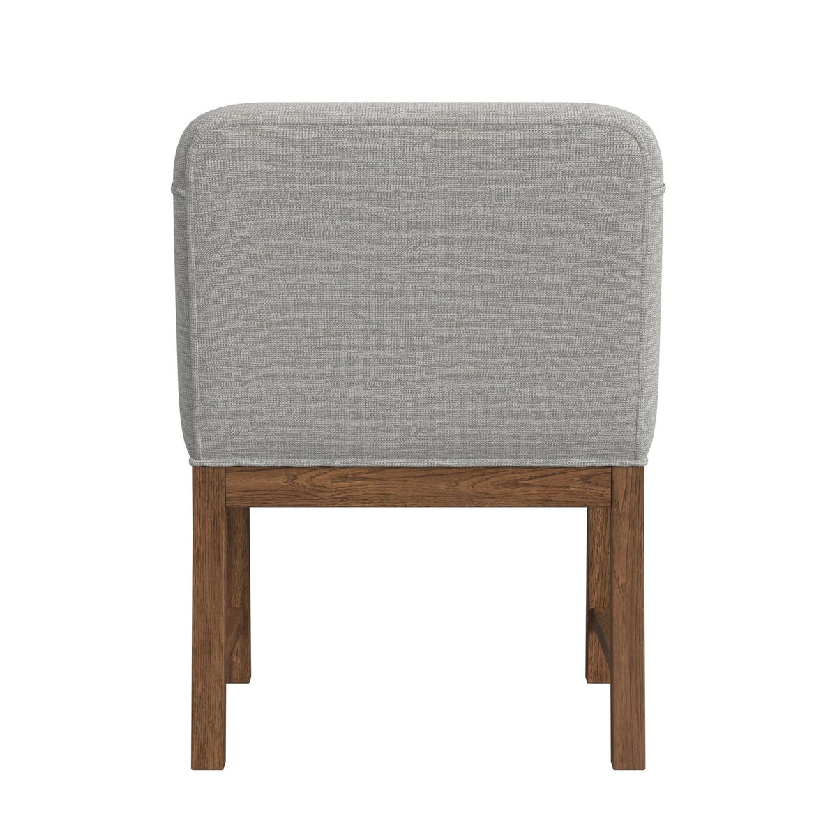 Glinda UPH Chair with Light Grey Fabric in Brown (2 Per Carton)