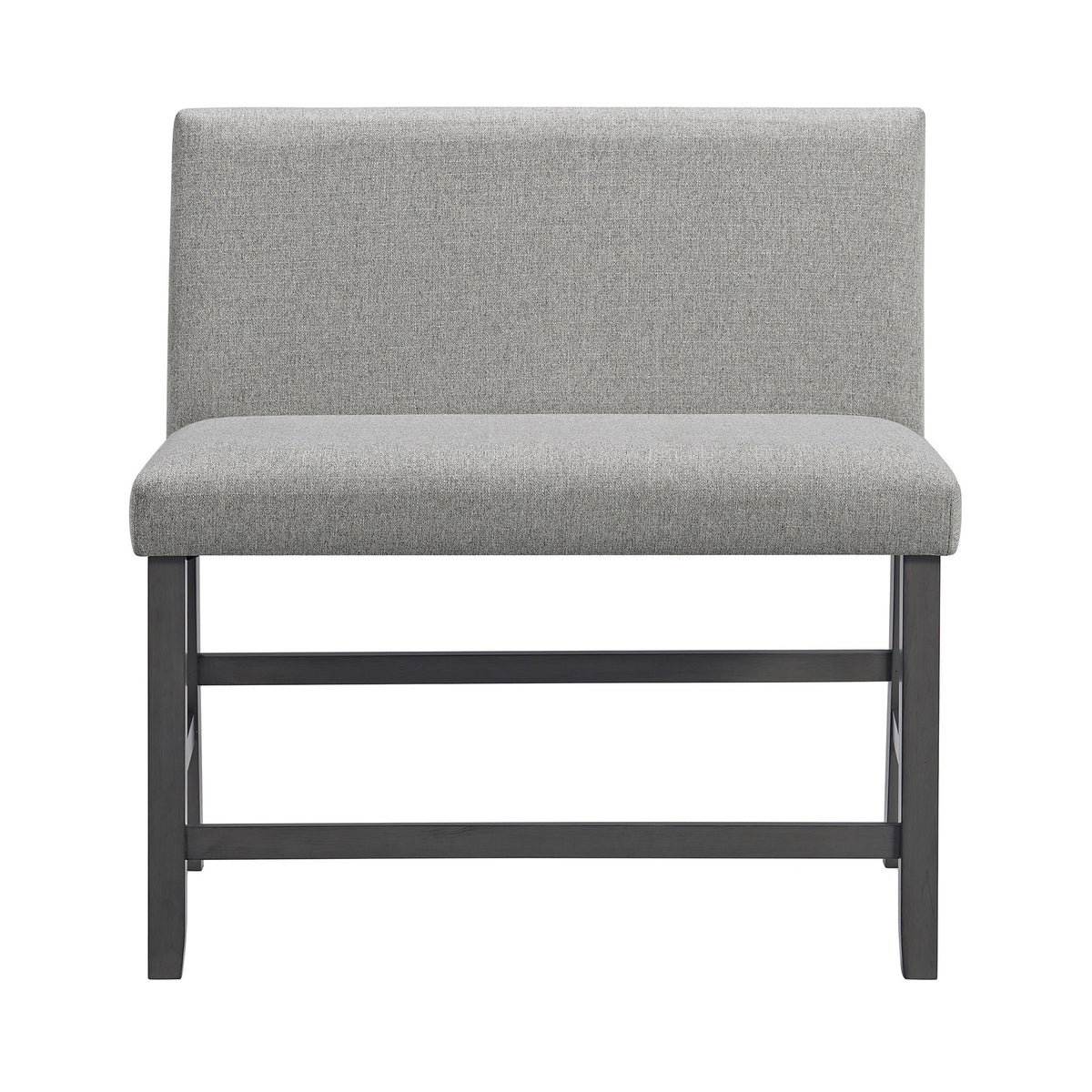 Seneca Counter 3PC Corner Bench with Grey Fabric