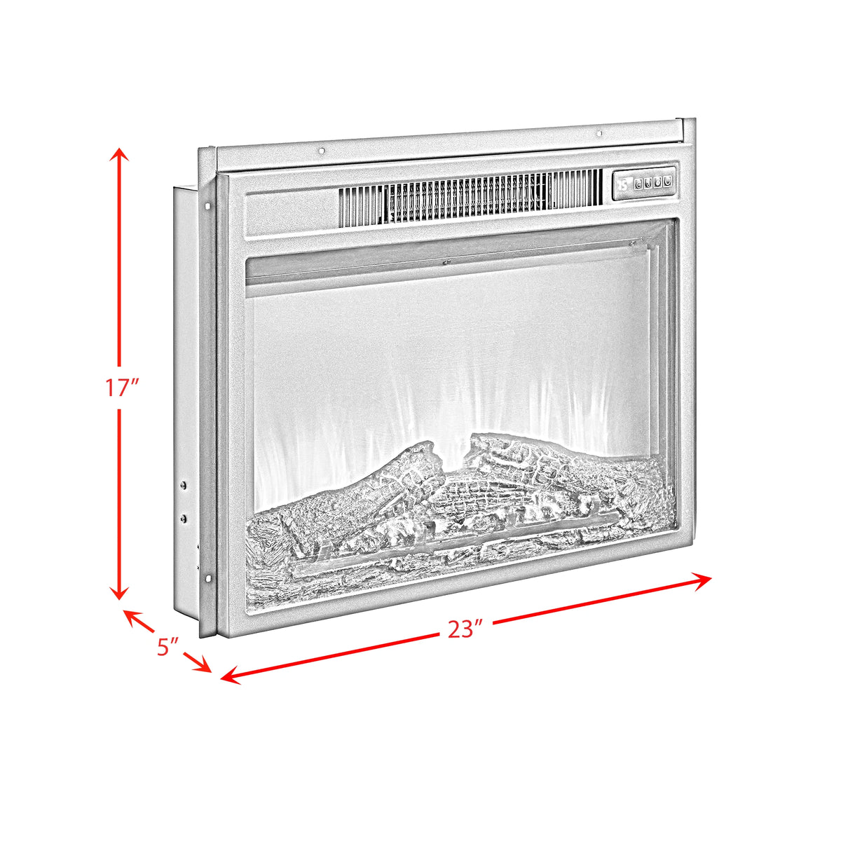 23"" Fireplace Insert in Black
