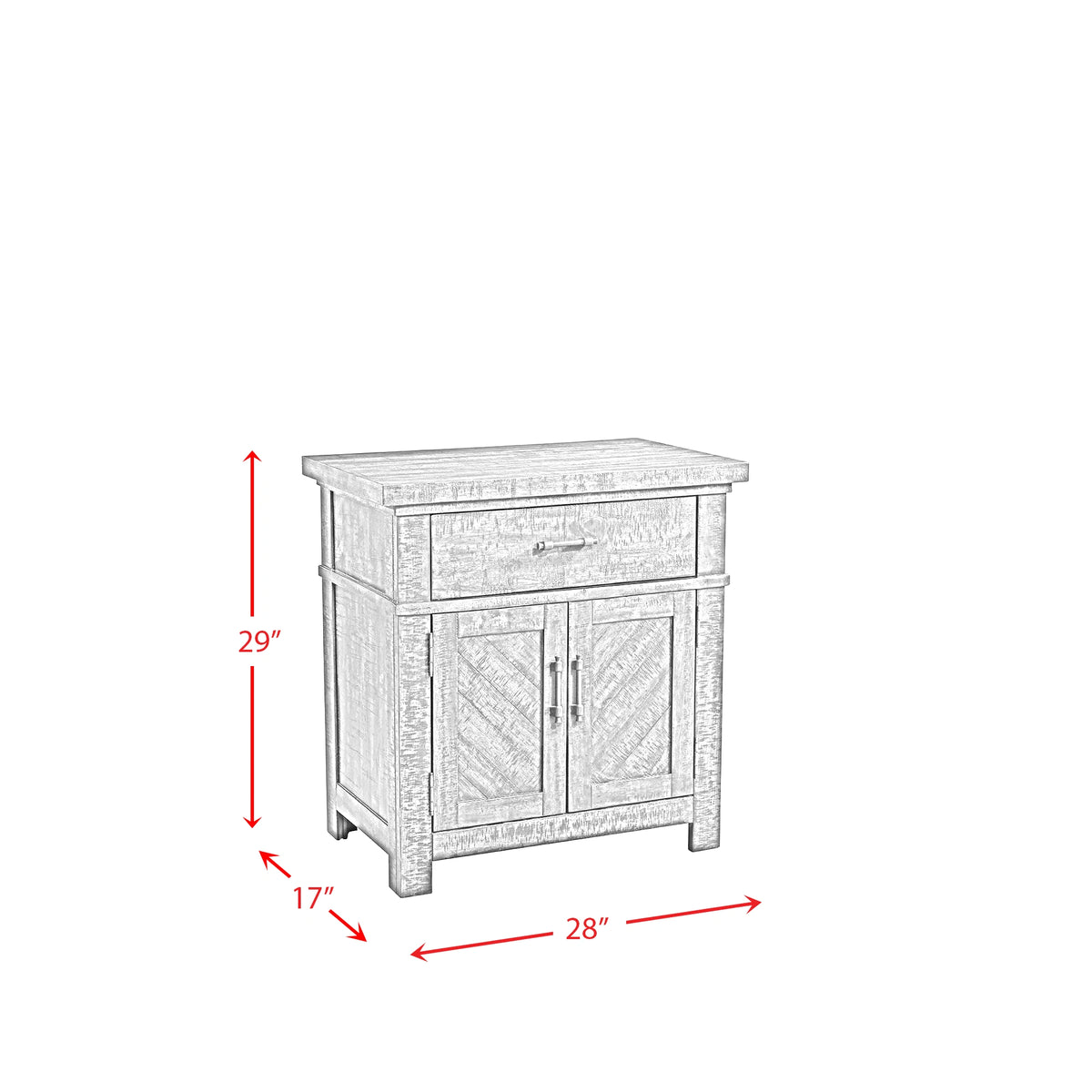 Jax Nightstand in Cherry