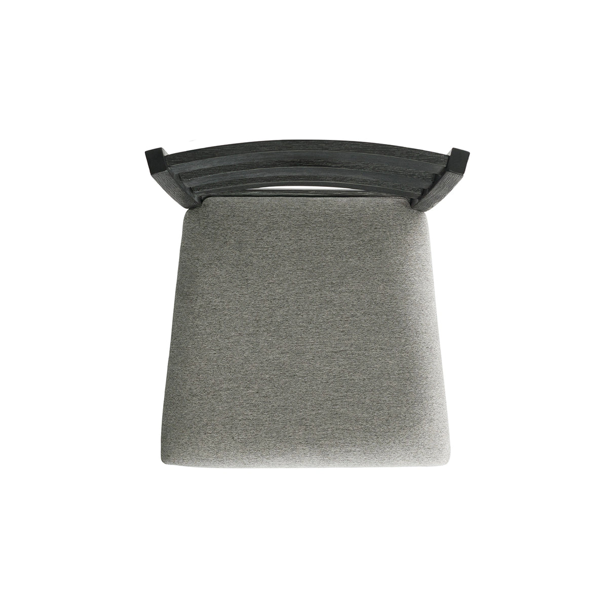 Martin Side Chair with Grey Fabric - Black Finish (2 Per Carton)