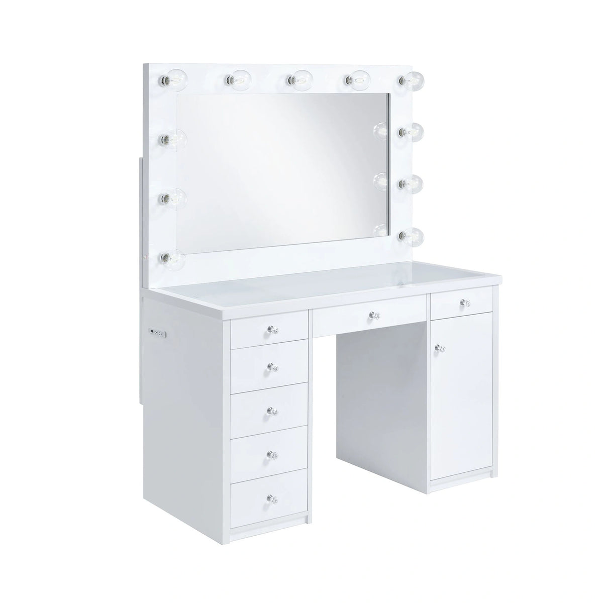 Amia Complete Dressing Table with Lightbulbs