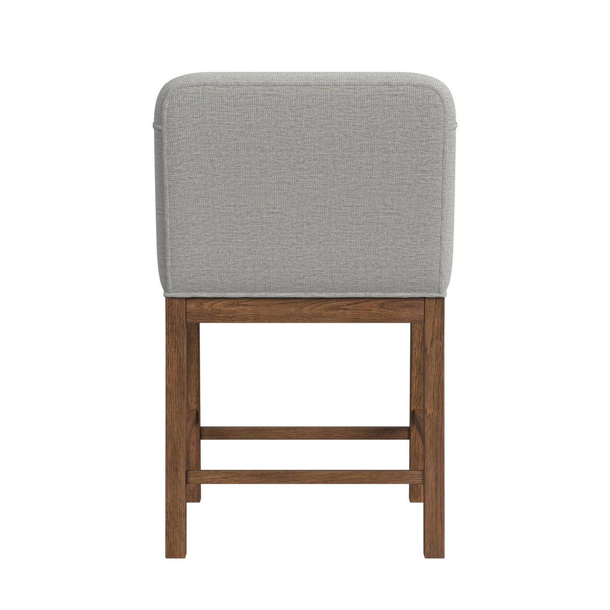 Glinda UPH Chair with Light Grey Fabric in Brown (2 Per Carton)