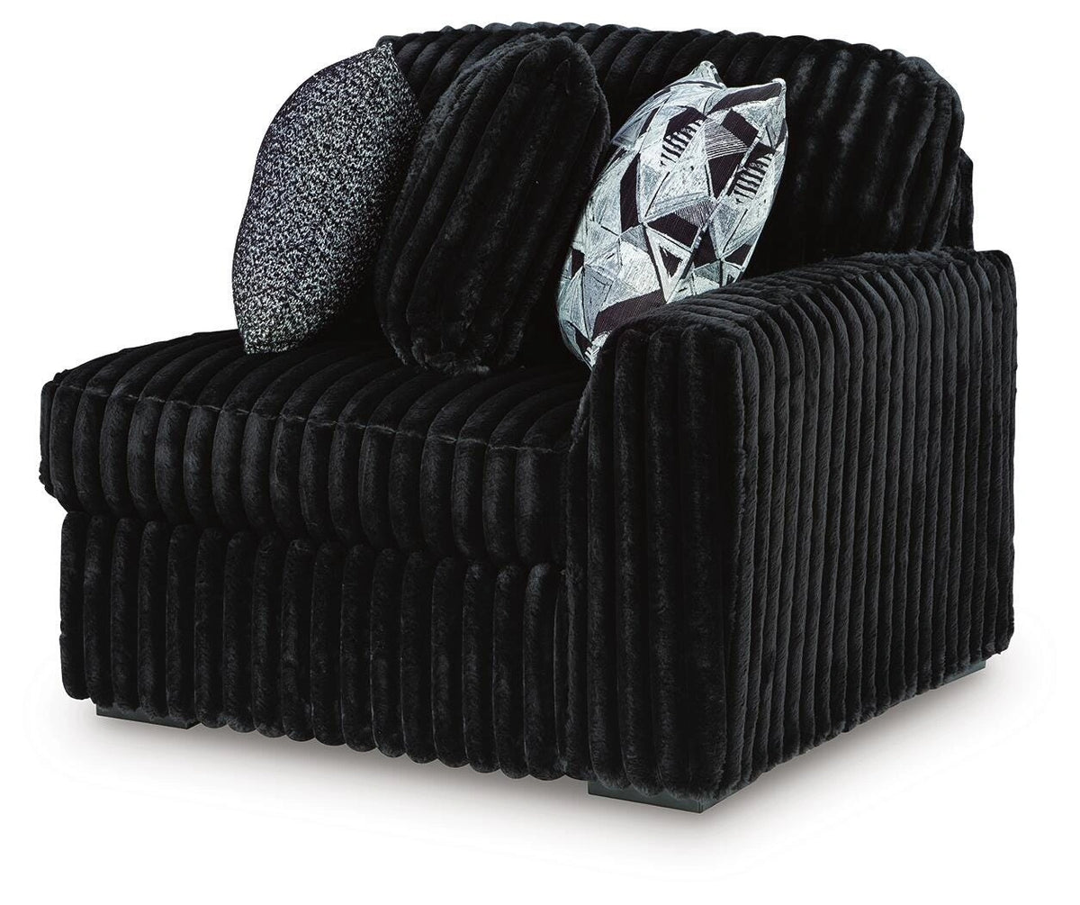 Midnight-Madness Sectional with Chaise
