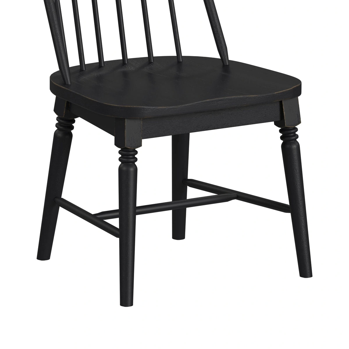 Heritage & Home Windsor Side Chair with Leveler in Black (2 Per Carton)