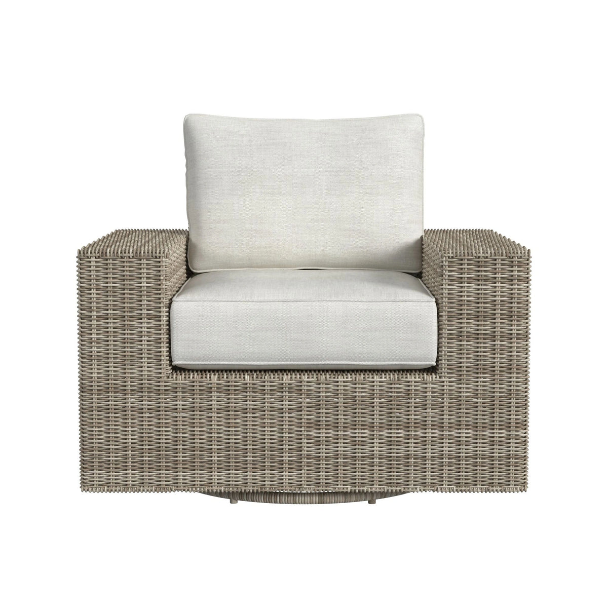 Carmona Swivel Chair - Natural and Olefin Beige