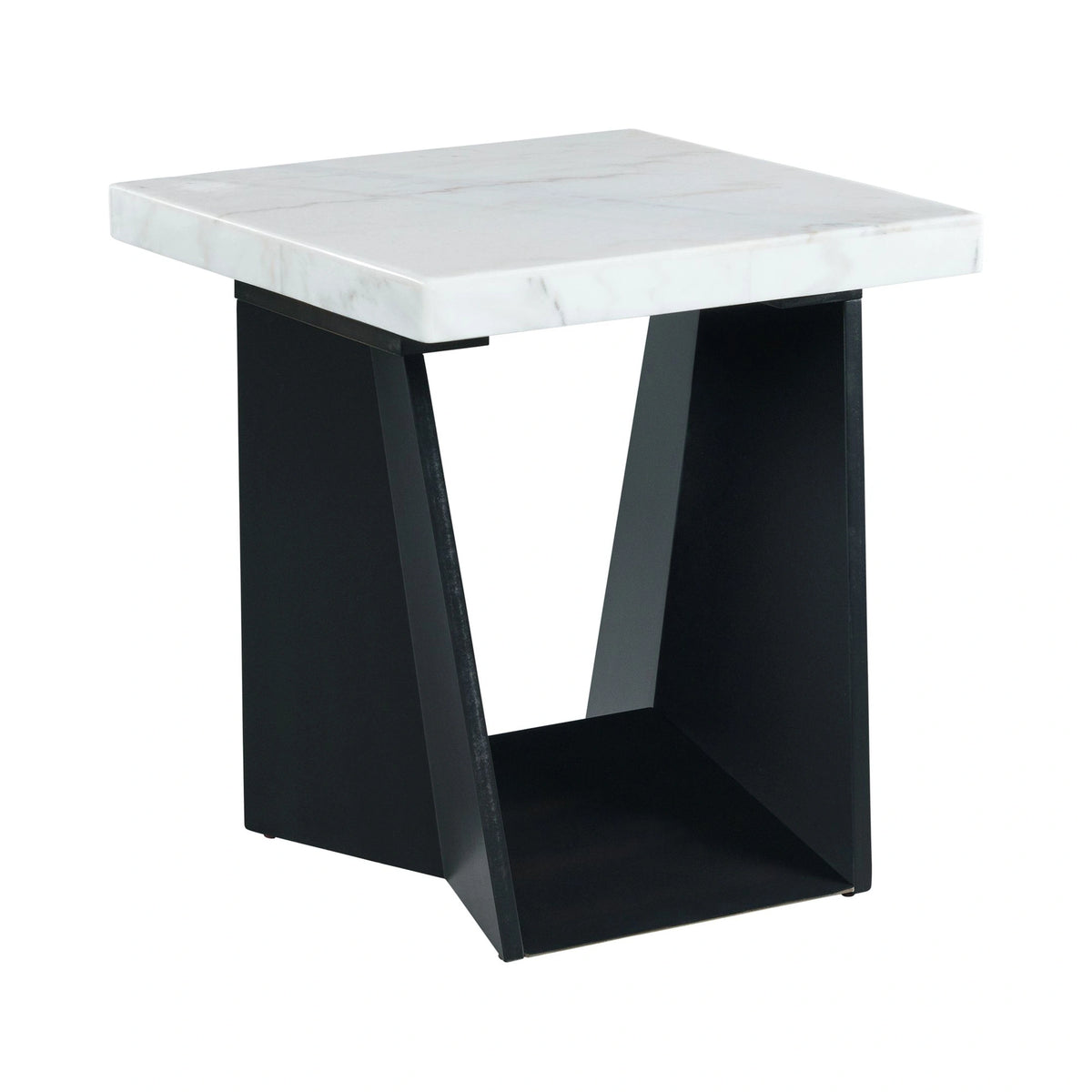 Beckley End Table Complete in Marble Top