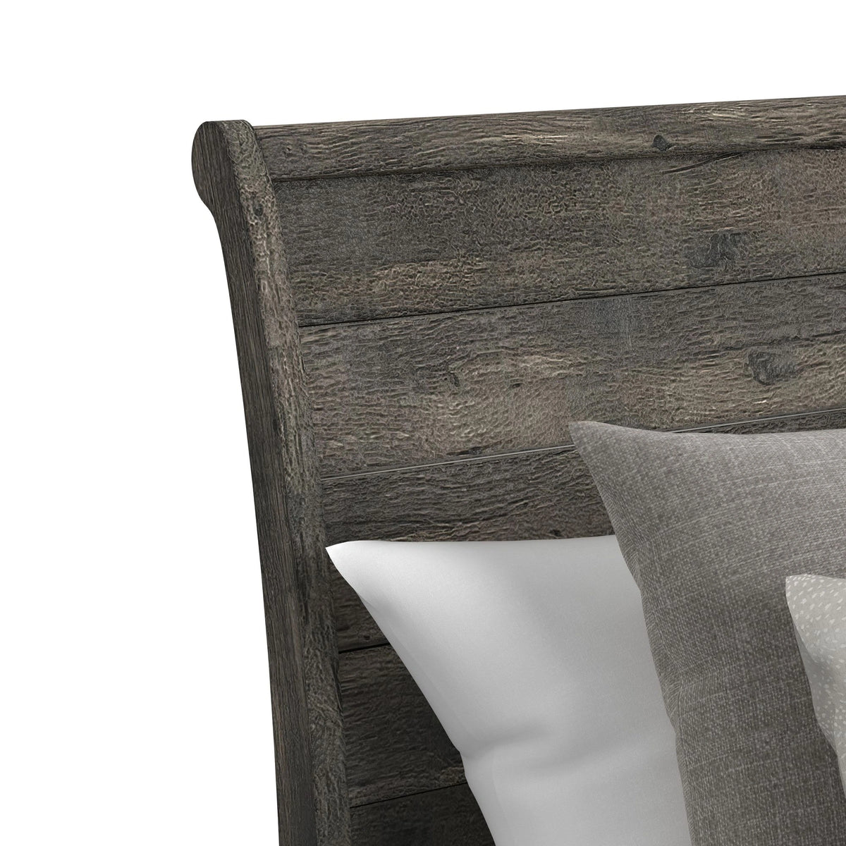 Park Ridge Sleigh Storage Bedroom Set in Charcoal