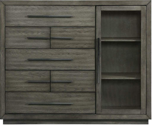 Elements International Elation 7 Drawer Gentlemens Chest in Gray image