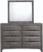 Emily Grey 8 Drawer Dresser in Gray - Jack’s Furniture and More (Laredo, TX)
