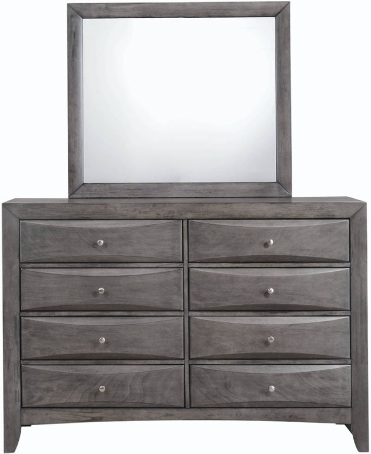 Emily Grey 8 Drawer Dresser in Gray - Jack’s Furniture and More (Laredo, TX)