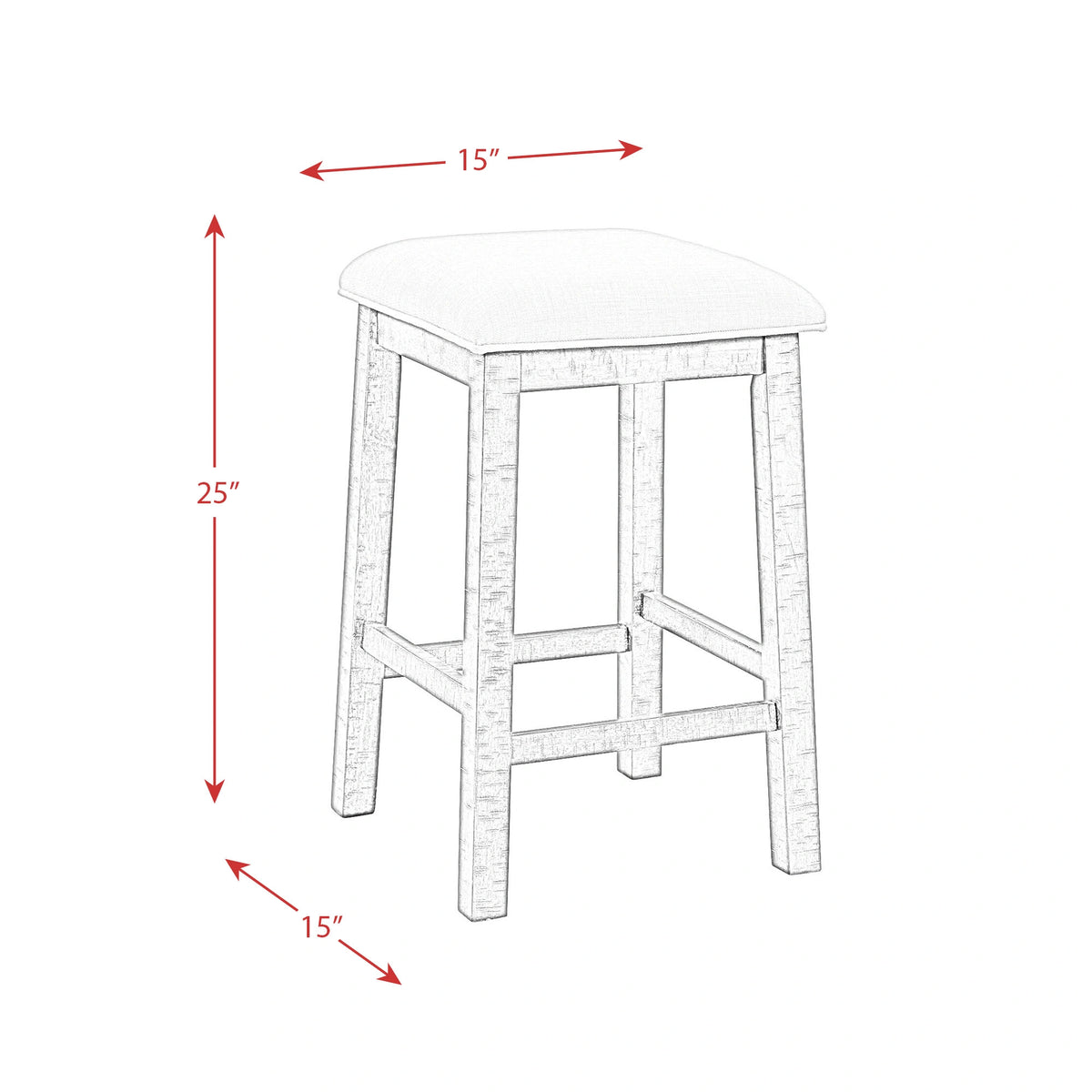 Stone Occasional Bar Table Single Pack (Table + Three Stools) 3A Packing