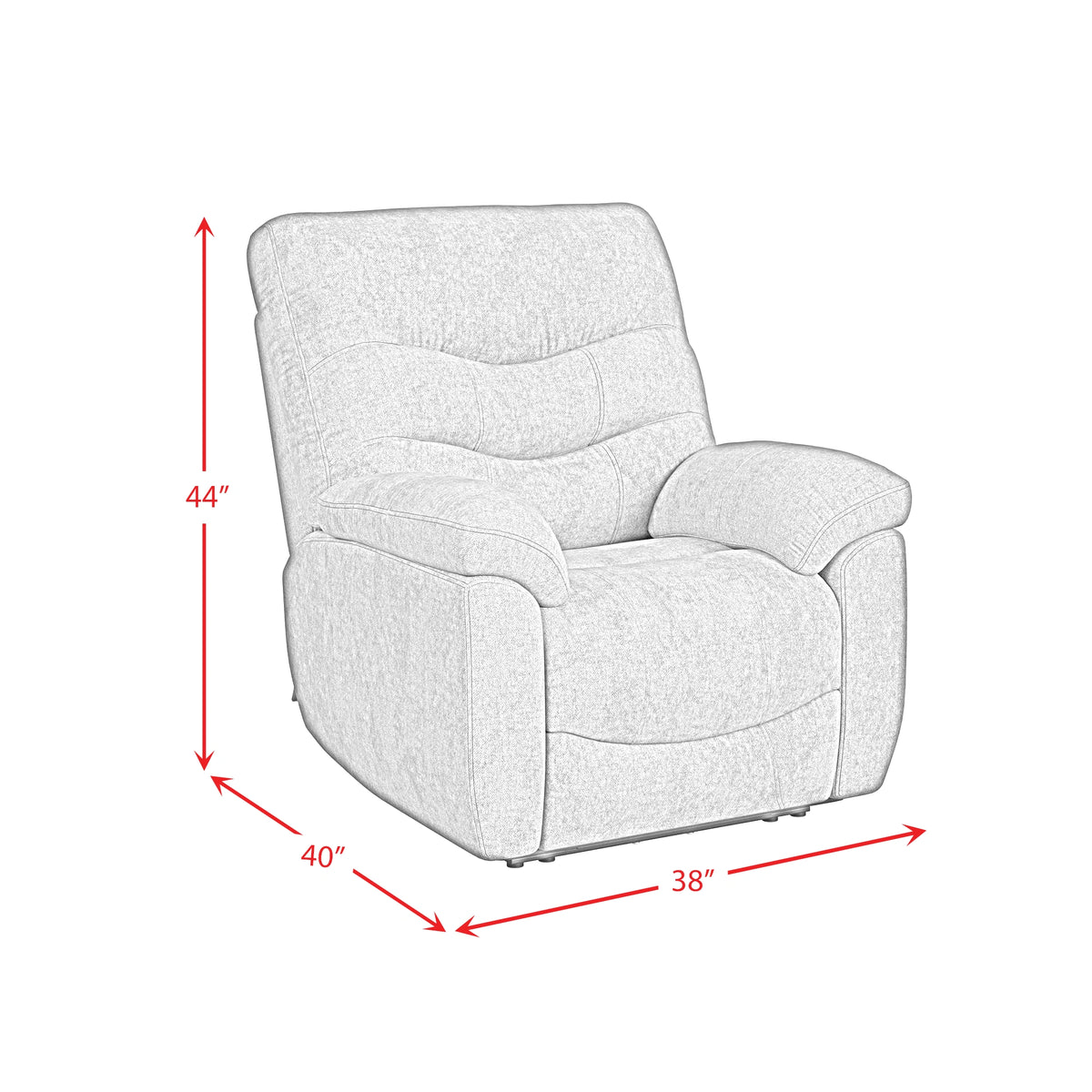 Trifecta P3 Recliner W/Heat Massage, √Ç zero gravity, memory foam in Sefi Puppy