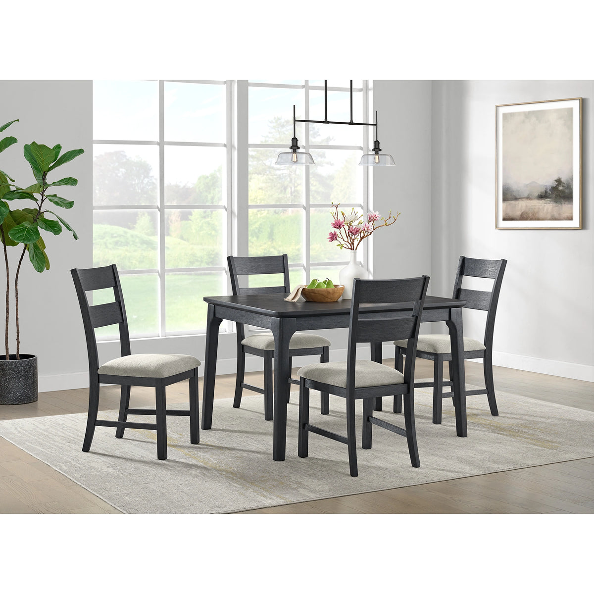 Garcia Dining Set in Black