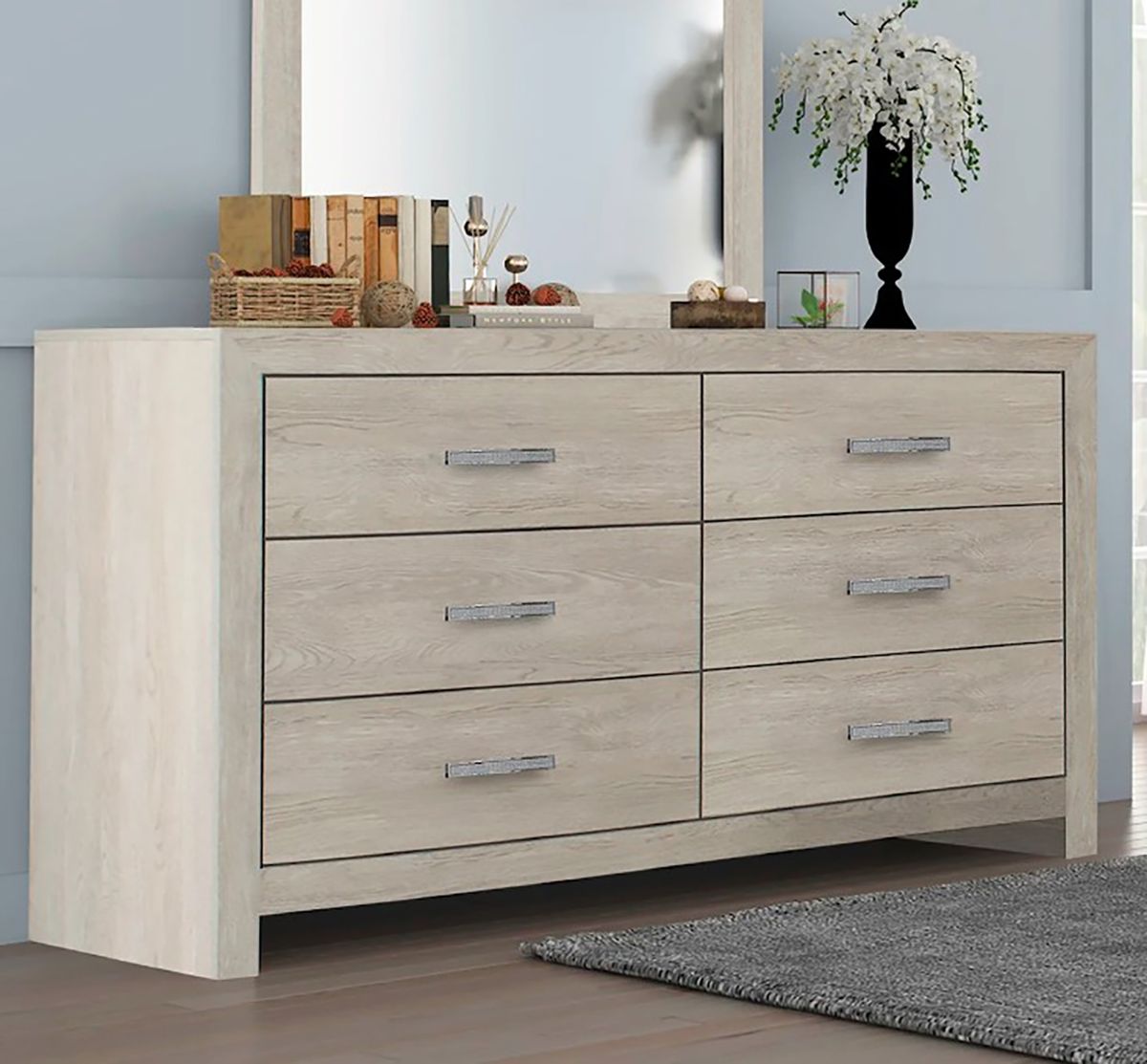 Jaylen 6 Drawer Dresser in Gray - Jack’s Furniture and More (Laredo, TX)
