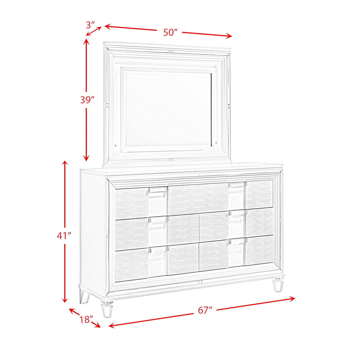 Twenty Nine Storage Bedroom Set in White