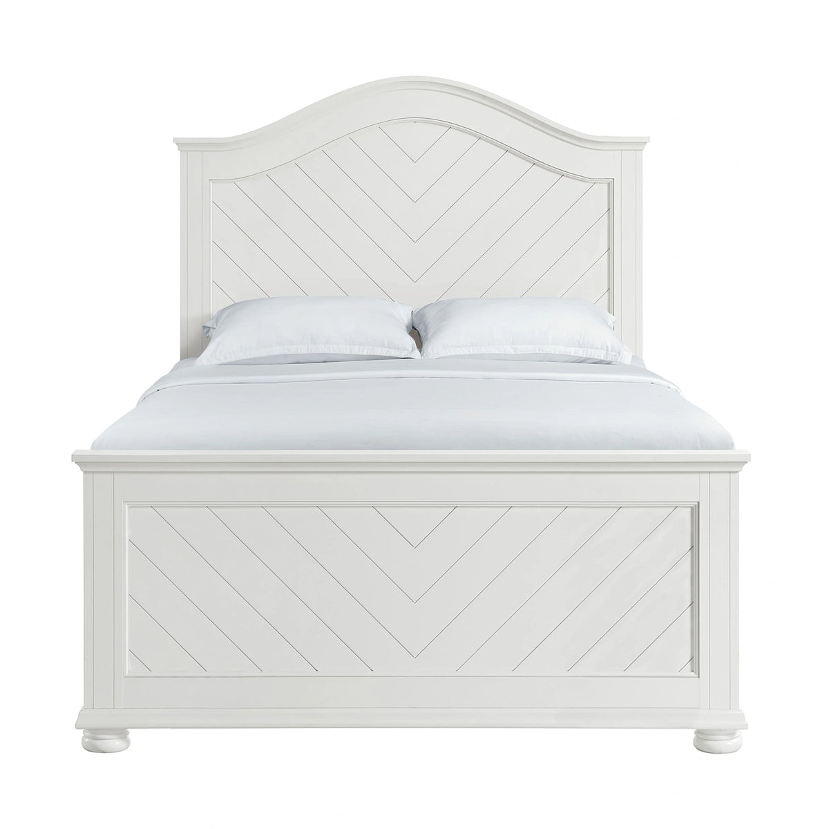 Kona Panel Bed in White
