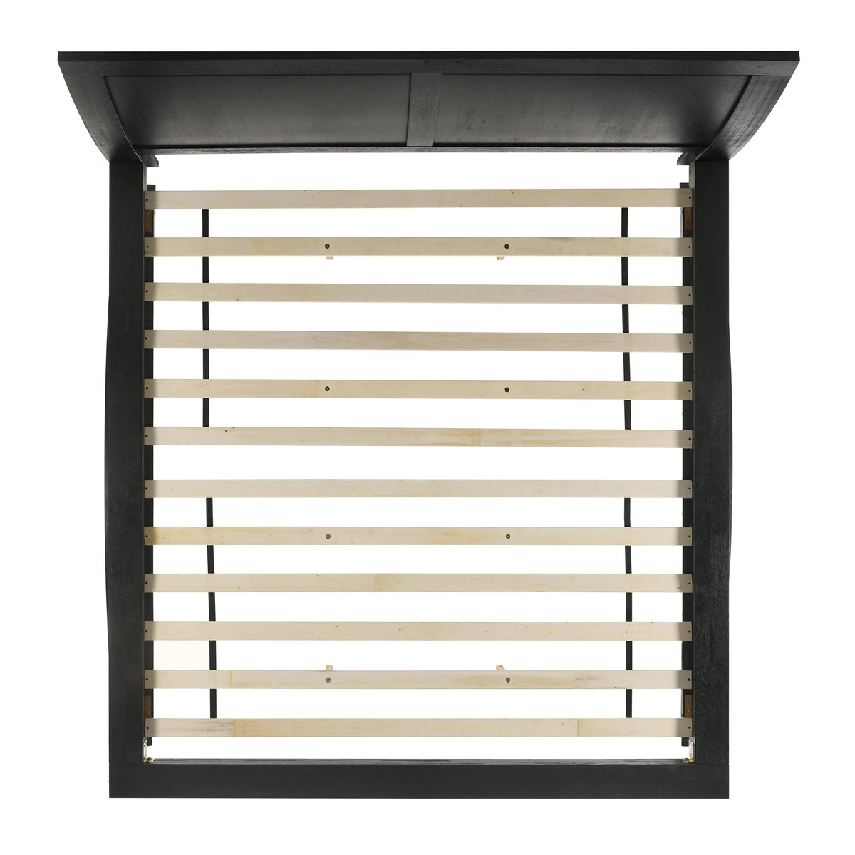 Allan Bedroom Set with 2 Nightstands in Black