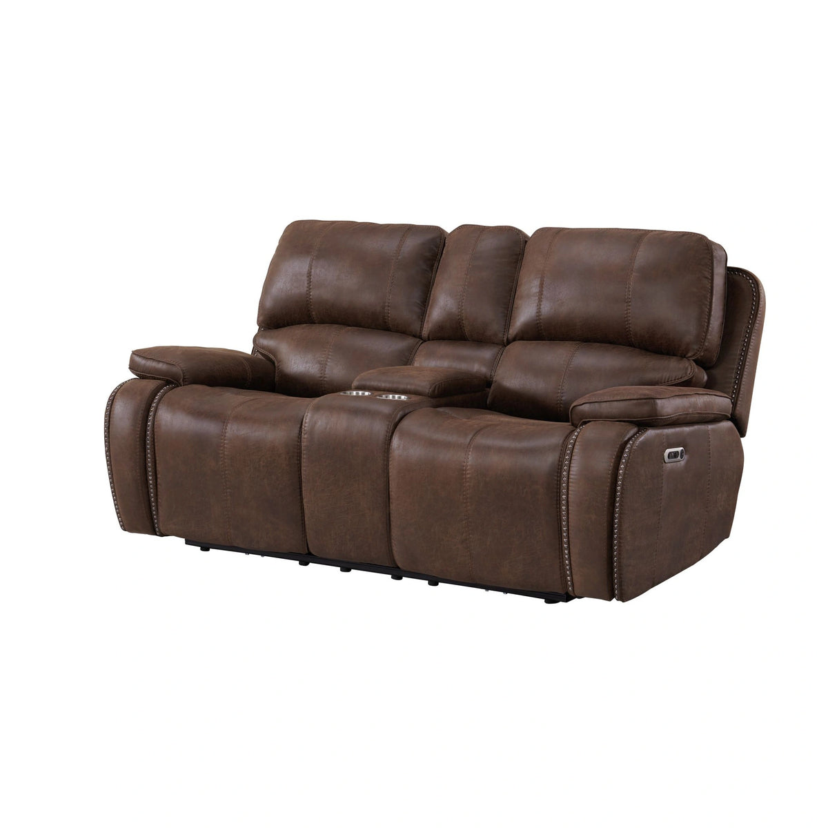 Atlantis Living Room Set in Heritage Brown