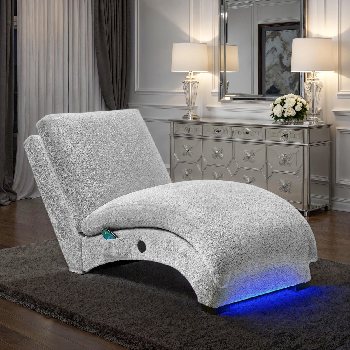 Nori Chaise with Heat Massage, USBC, LED