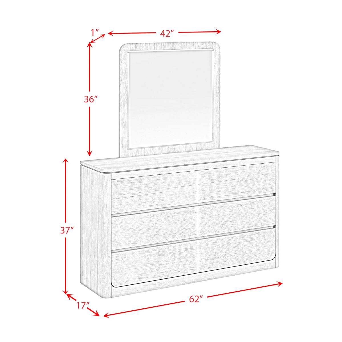 Rosalie UPH Bedroom Set