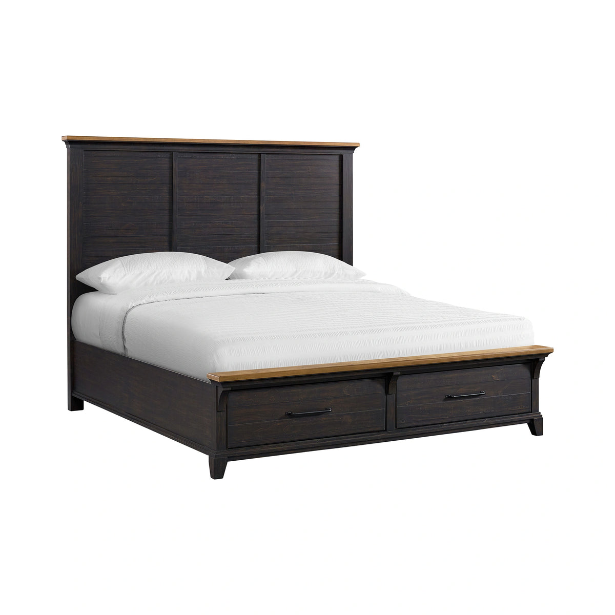 Montrose Storage Bedroom Set in Espresso & Brown