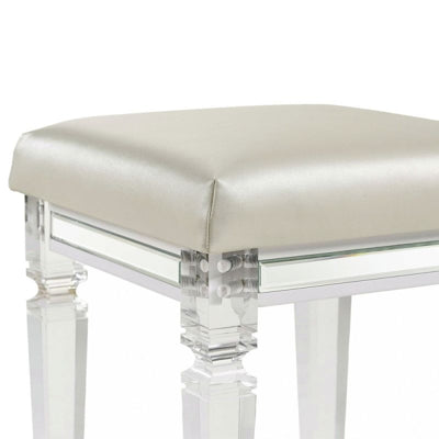 Twenty Nine Vanity Stool in White - Jack’s Furniture and More (Laredo, TX)