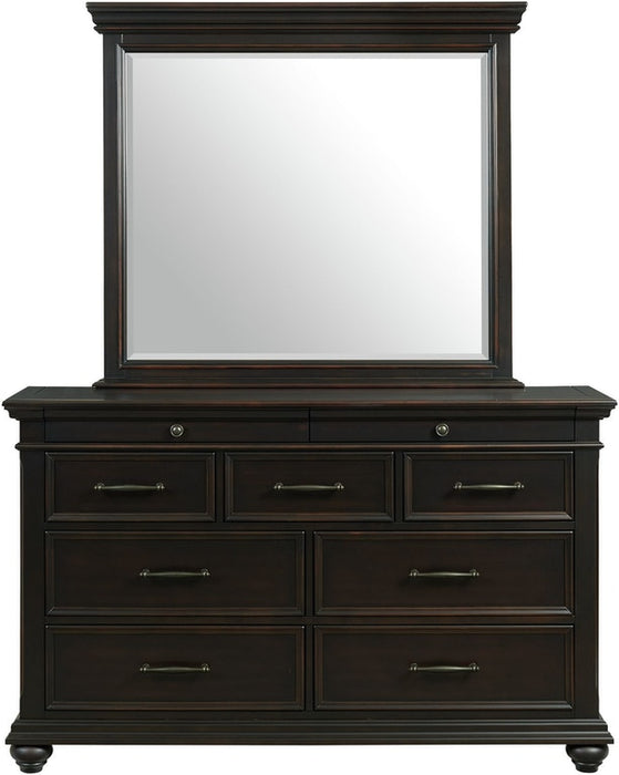 Slater Mirror in Black - Jack’s Furniture and More (Laredo, TX)