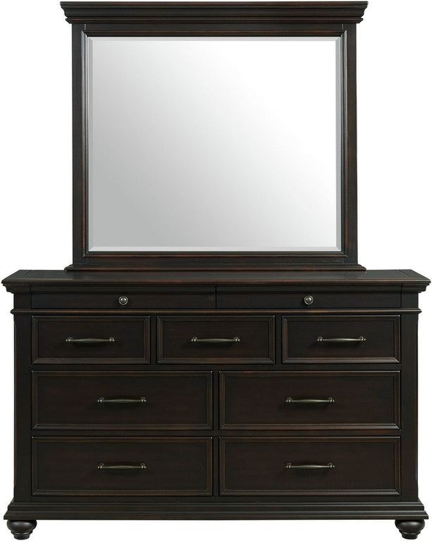 Slater Mirror in Black - Jack’s Furniture and More (Laredo, TX)