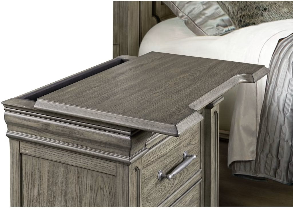 Kings Court Nightstand in Grey - Jack’s Furniture and More (Laredo, TX)