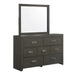 Sasha Mirror in Charcoal - Jack’s Furniture and More (Laredo, TX)